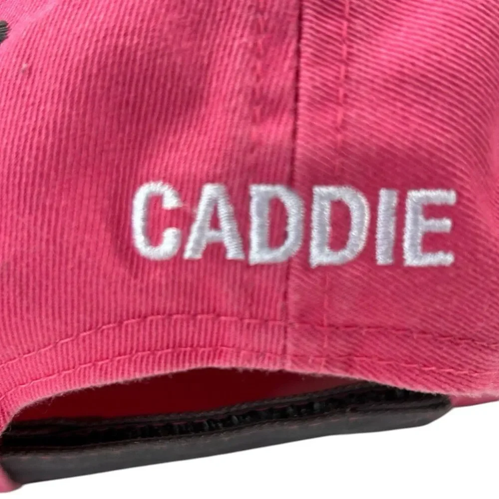 US Kids Golf Association Tournament Players CADDIE Adult Cap Hat Pink Adjustable